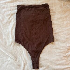 Free People Chocolate Bodysuit
